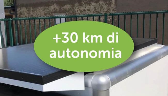 Impianto fotovoltaico per un'autonomia di 30 km in più per l'ARI 458