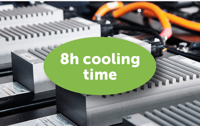 Extra 12V battery (2x280 Ah) for 8h cooling function for ARI 458