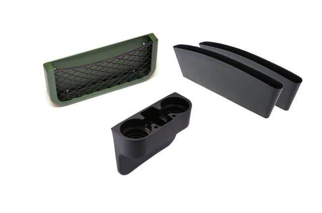 Interior storage package for passenger vehicles