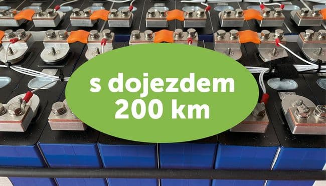 LiFePO4-baterie s dojezdem 200 km