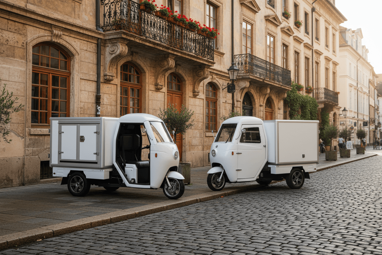 ARI 345 Retro – Elektro-Lastentrike mit offener oder geschlossener Kabine