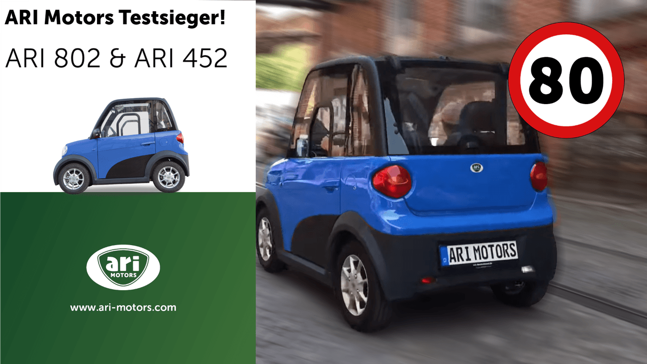Electricar-Testsieger ARI 802: Wspaniały lekki pojazd L7e w krótkim opisie.