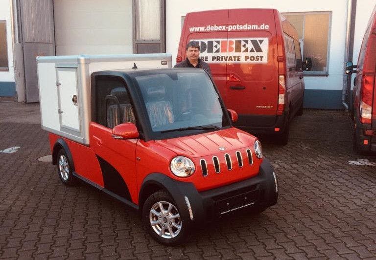 ARI 458 Box as a parcel delivery vehicle at Debex in Potsdam (Germany)