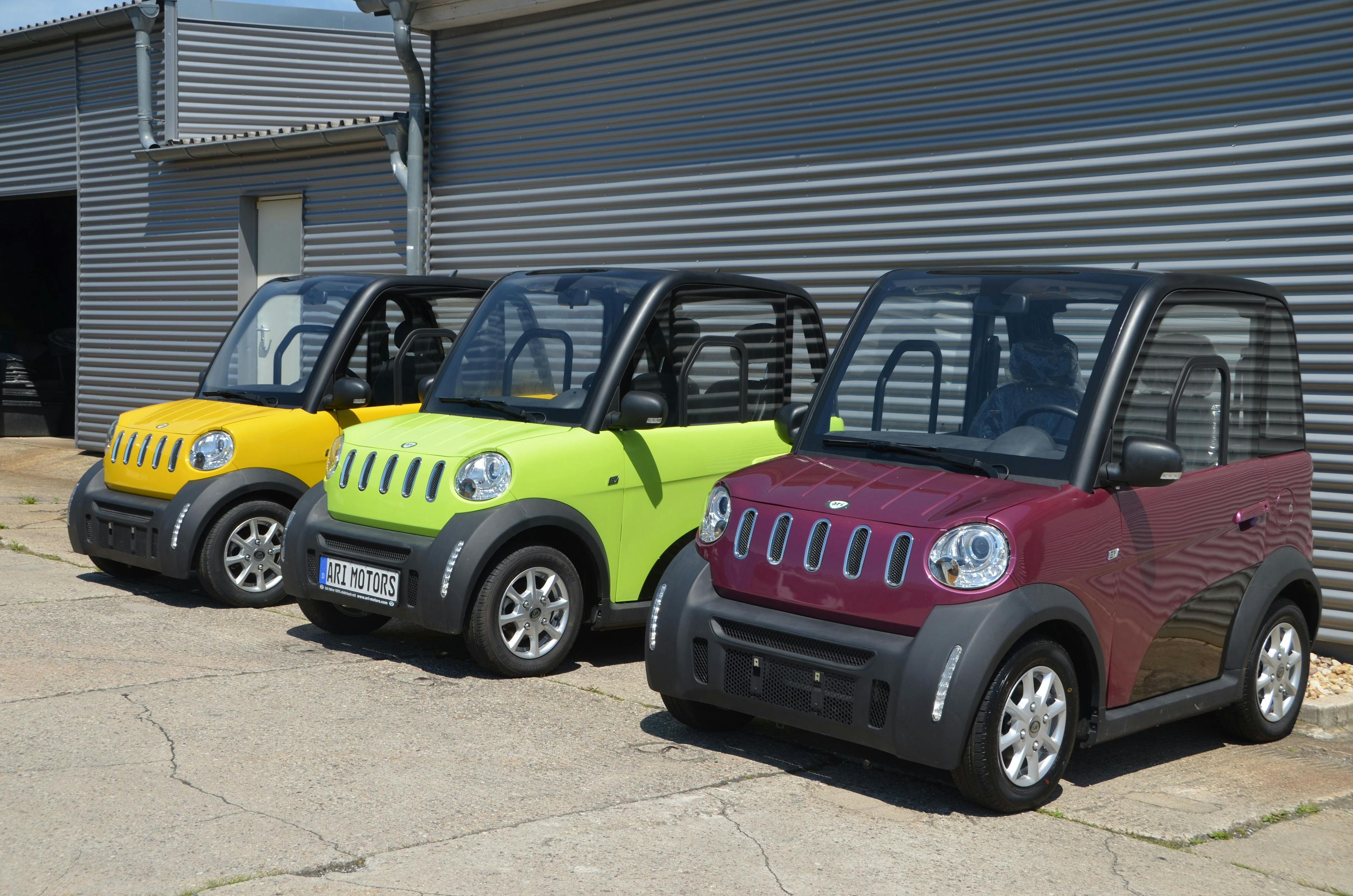 (B)unter Strom: Diese Fahrzeugfarben sind für ARI-Elektrofahrzeuge erhältlich