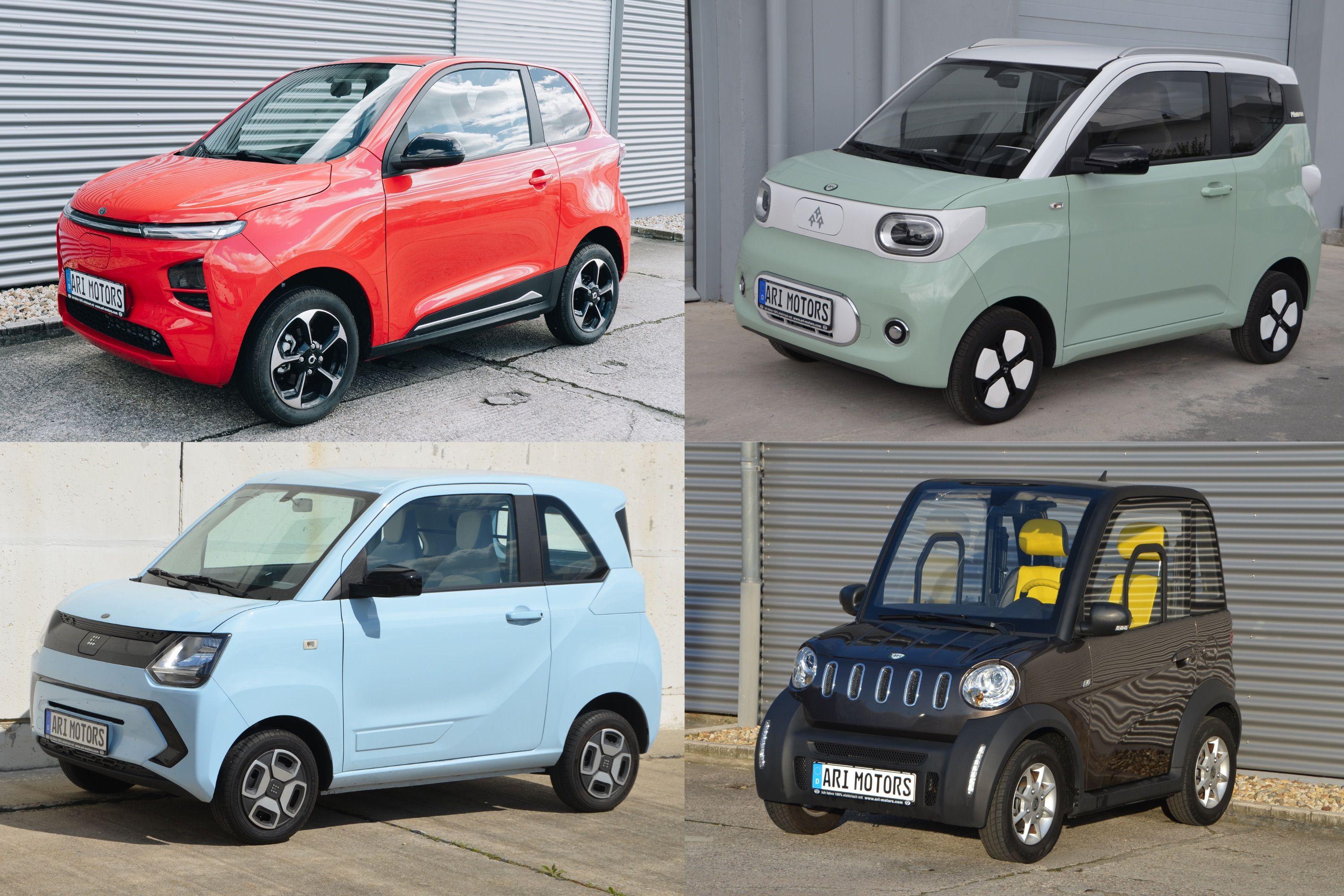 L7e Elektroauto Personenfahrzeuge: ARI Bruni, ARI Soleno, ARI 802 und 902