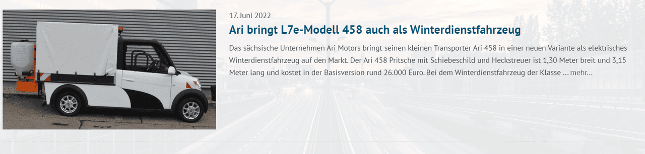 Region Stuttgart Winterdienst-ARI od ARI Motors