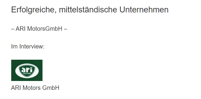Entrafin w wywiadzie z Thomasem Kuwatschem z ARI Motors