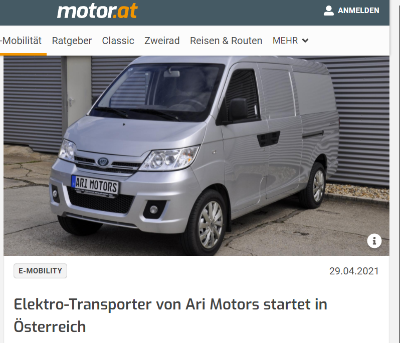 Motor über Neuzugang ARI 901 auf dem österreichischen E-Mobility-Markt