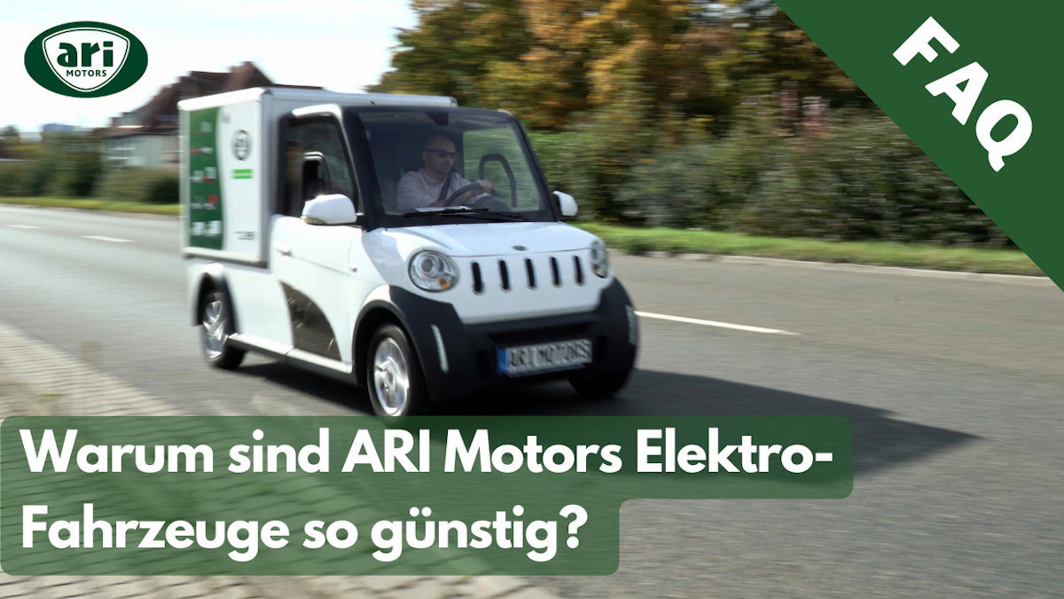 Warum sind ARI-Elektrofahrzeuge eigentlich so günstig?