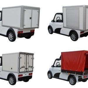 ¿Cómo de grande es el área de carga de los vehículos comerciales de ARI Motors?